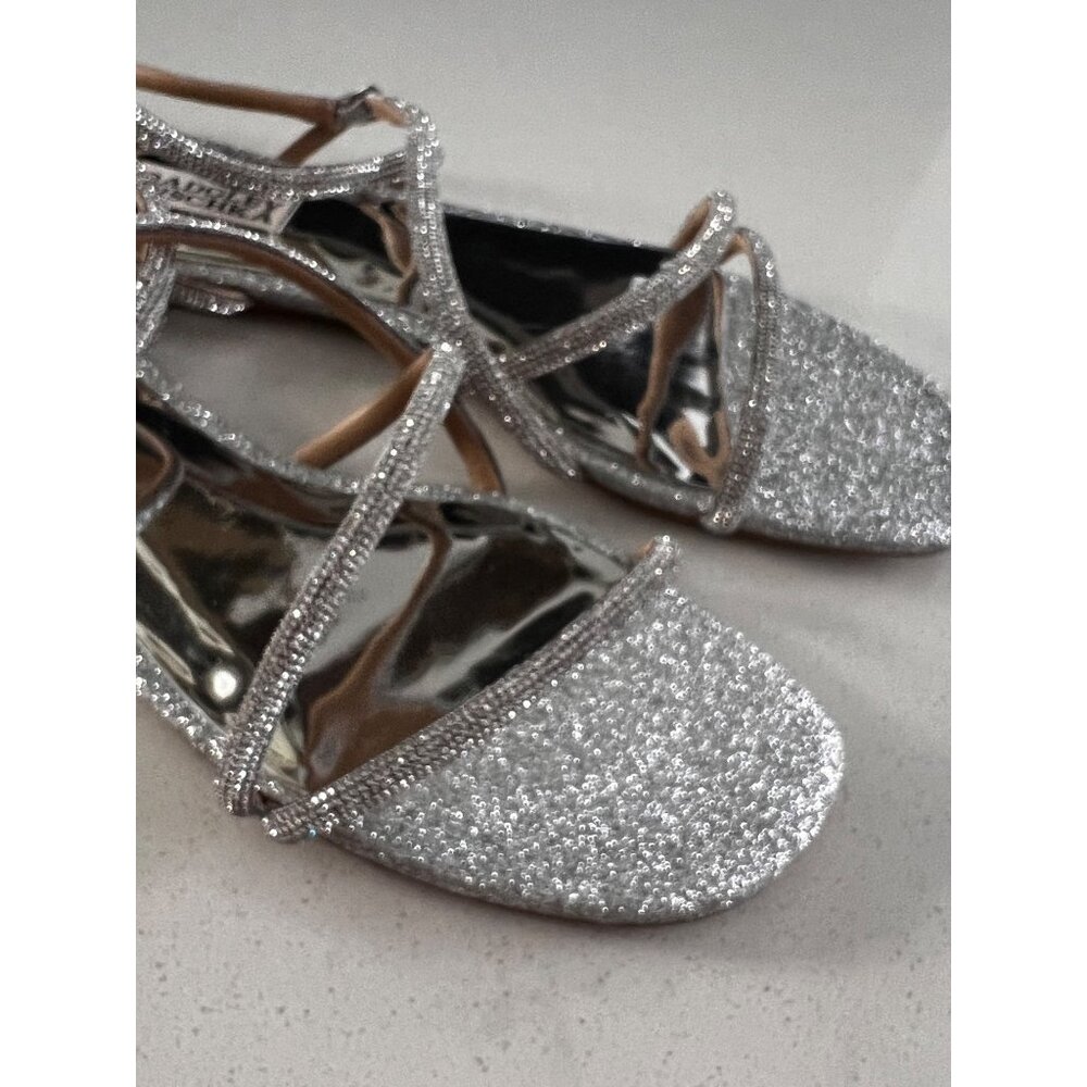 BADGLEY MISCHKA Ivie Strappy Sandal Stone Embellished Size 9 NEW - Picture 8 of 8